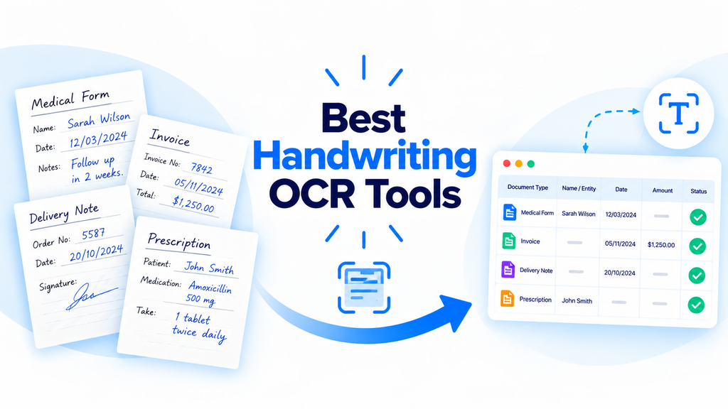 Cover image for Best Handwriting OCR Tools 2026 - Tested on Real Handwritten Forms