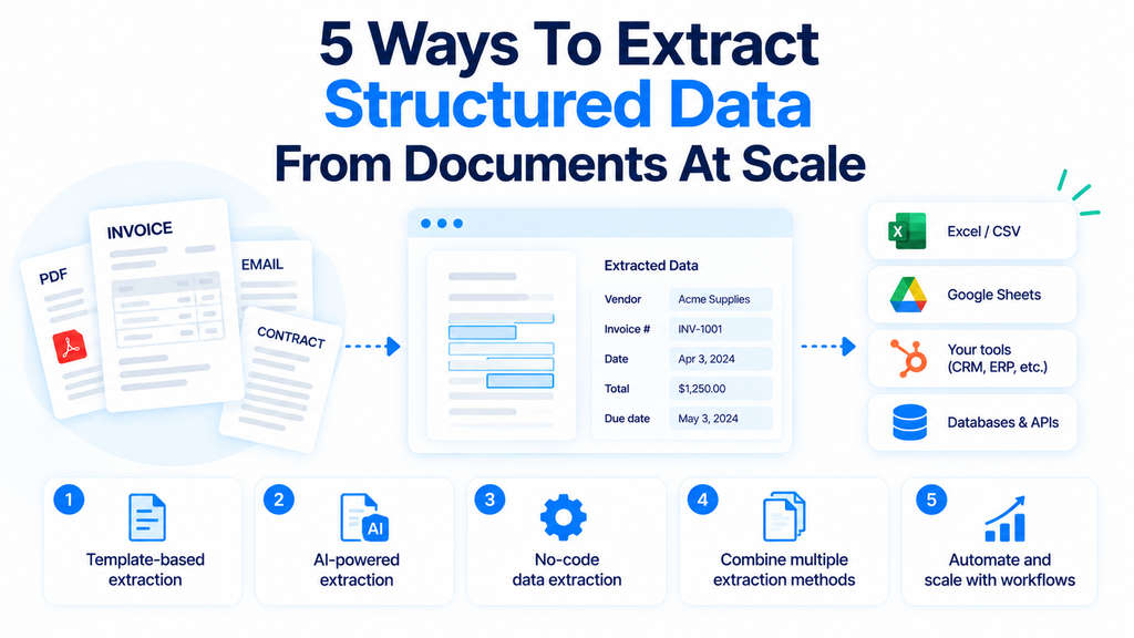 Cover image for 5 Ways to Extract Structured Data From Documents at Scale