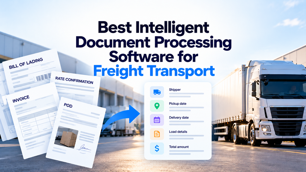 Cover image for Best Intelligent Document Processing Software for Freight Transport (2026) - Carriers, Brokers, Forwarders and Shippers