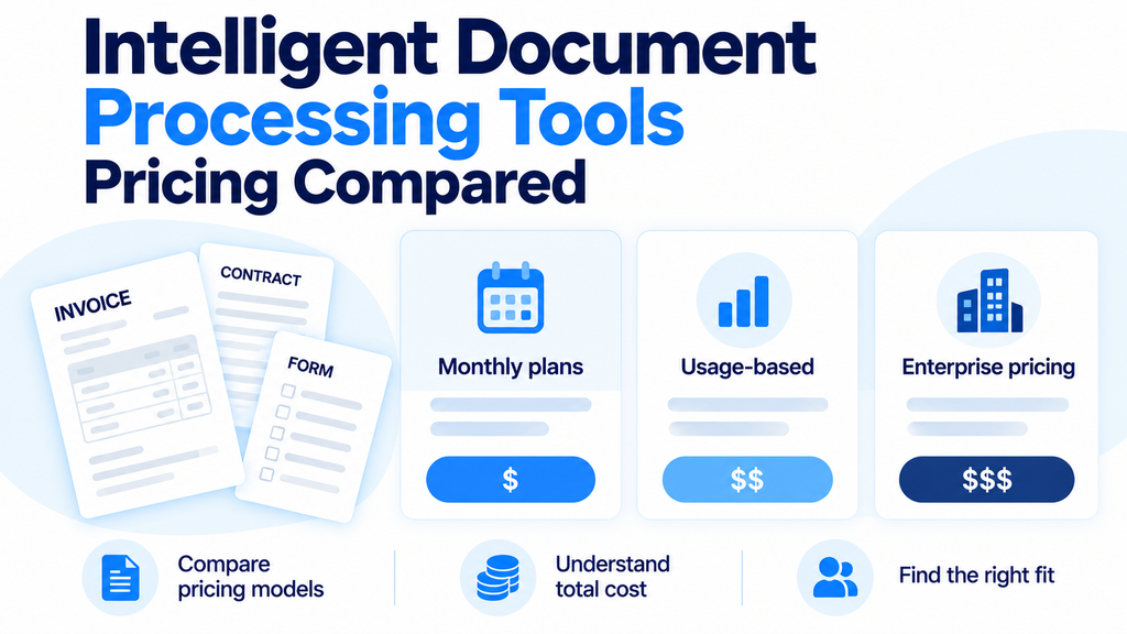 Cover image for IDP Pricing 2026 - Intelligent Document Processing Costs Compared