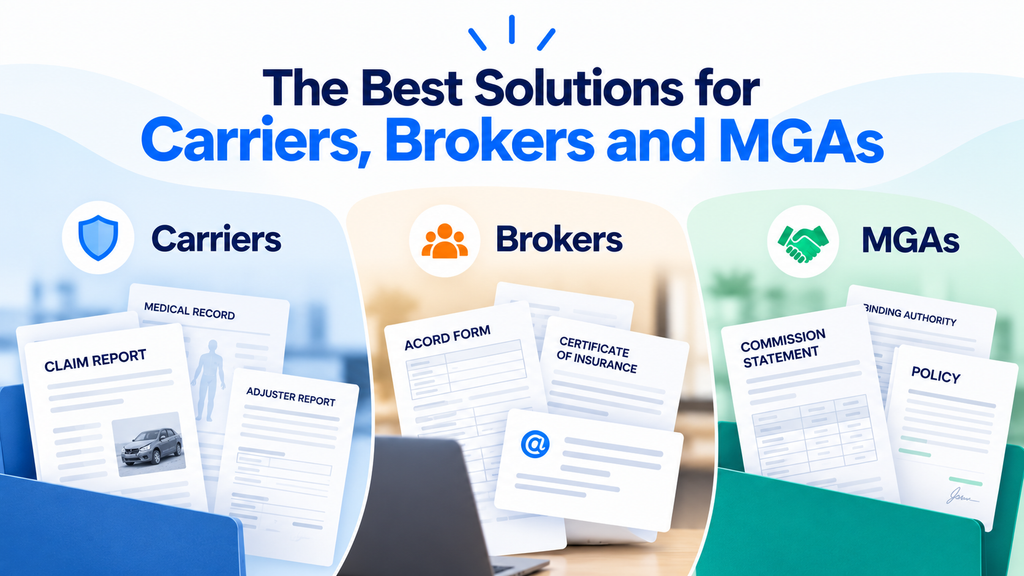 Cover image for Insurance Document Processing - The Best Solutions for Carriers, Brokers and MGAs