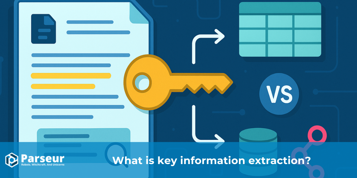 Key Information Extraction (KIE) vs OCR - What’s the Difference? | Parseur®