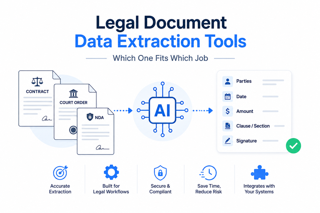 Cover image for Legal Document Data Extraction Tools - Which One Fits Which Job