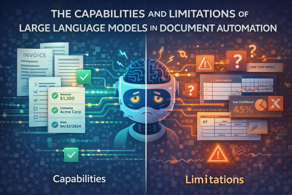 Cover image for The Capabilities and Limitations of Large Language Models in Document Automation