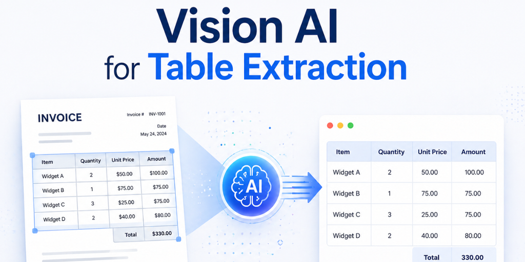 Cover image for Vision AI for Table Extraction - How It Handles Complex Tables