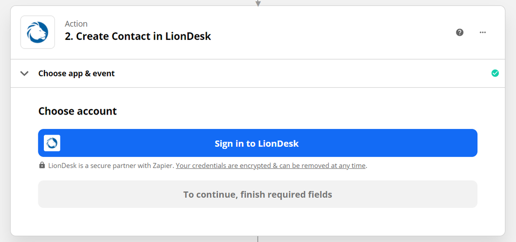 Connect to your LionDesk account