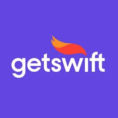 A screen capture of getswift logo