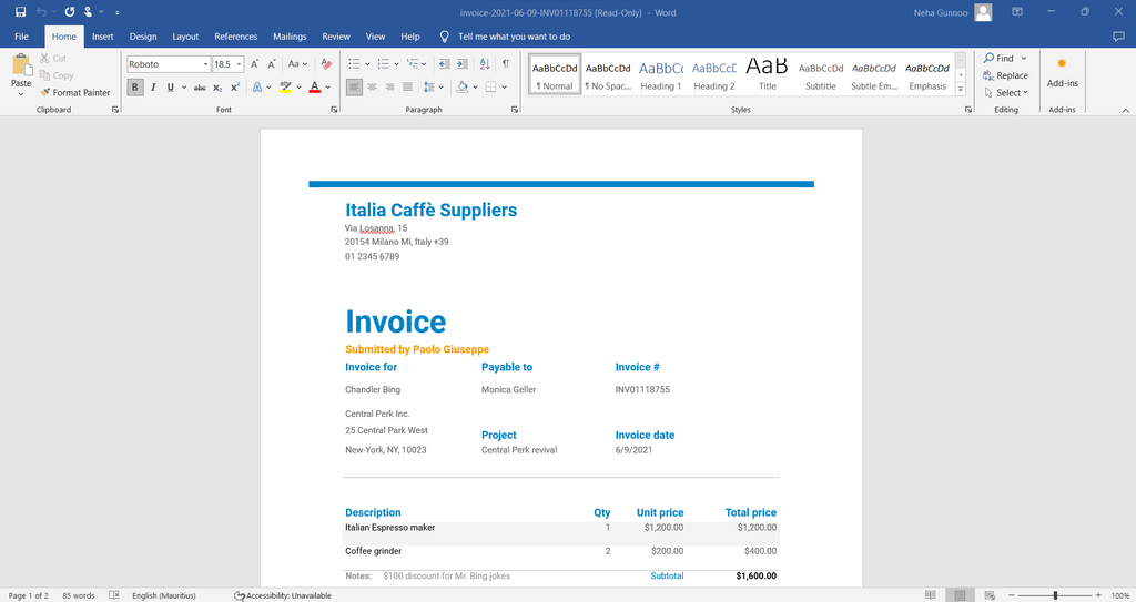 Una captura de pantalla de ms word pdf