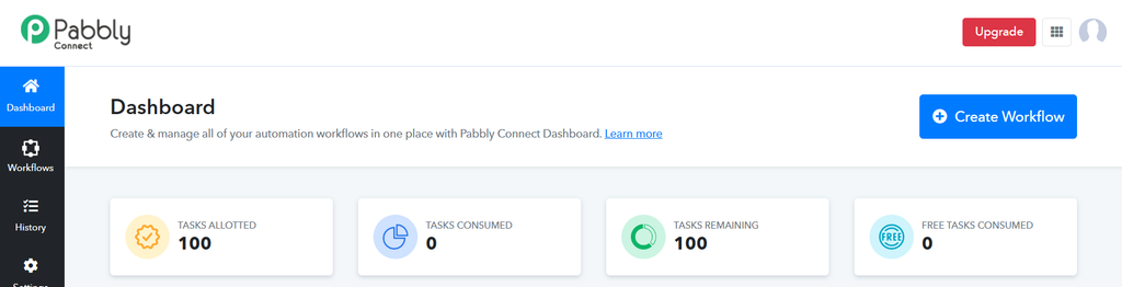 Create a workflow in Pabbly Connect