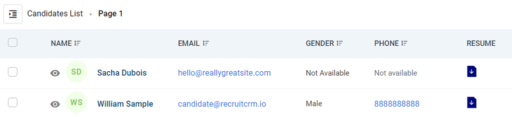 Candidate added successfully to Recruit CRM