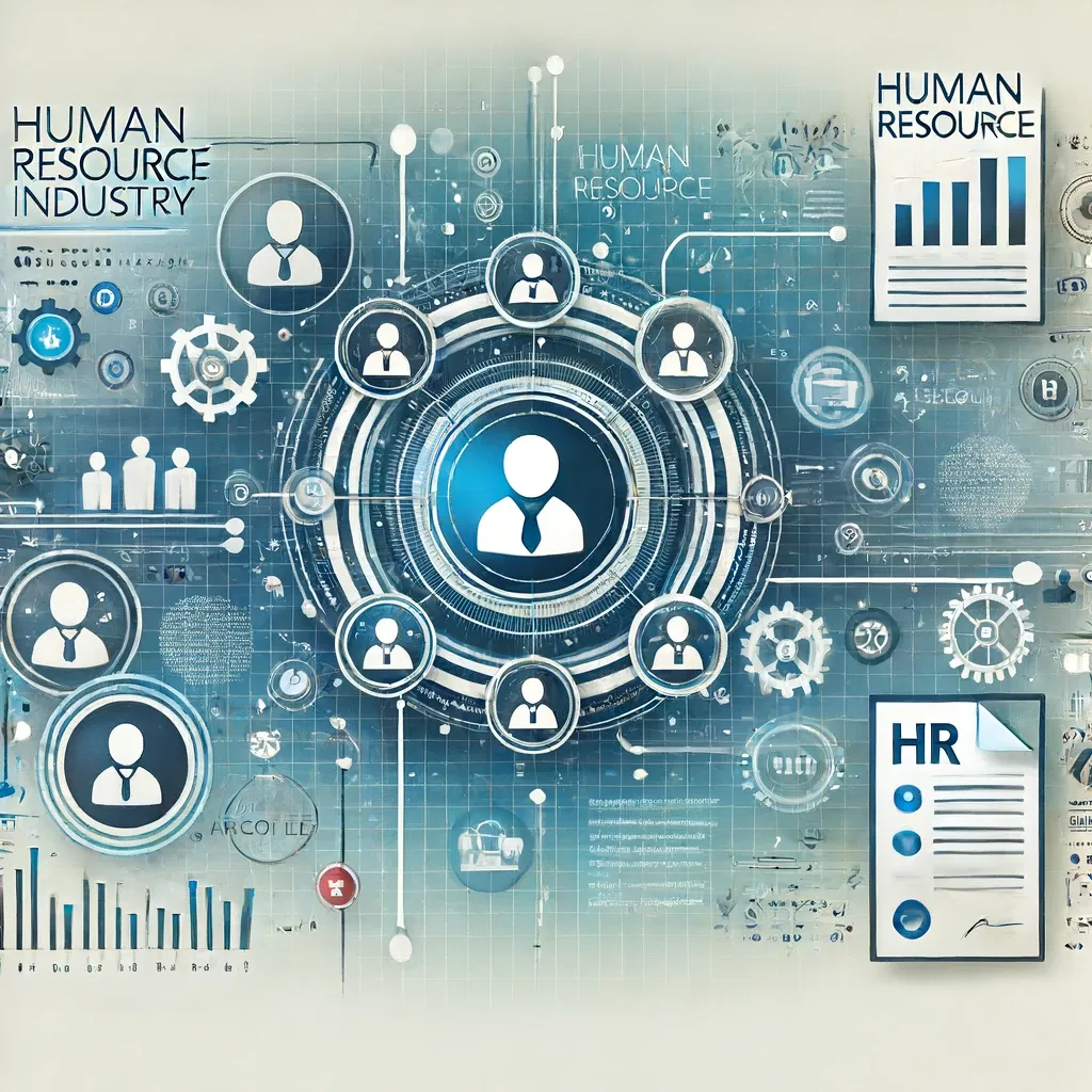 a visual representing human resource automation with AI