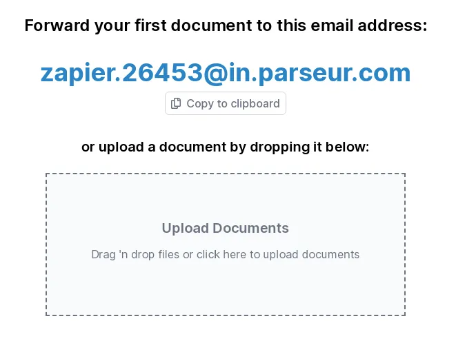 Parseur email address generated automatically