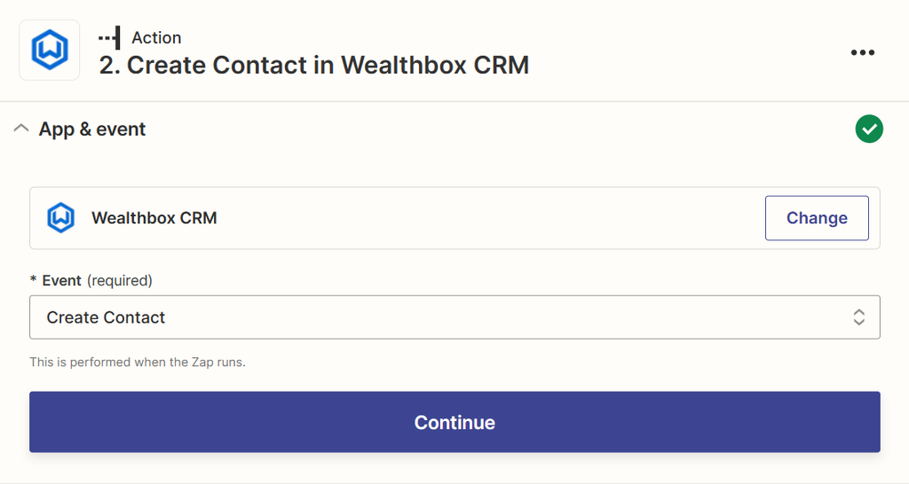 Connect wealthbox with Zapier