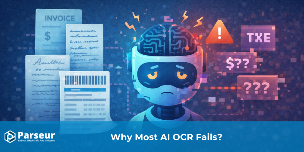 Cover image for Why Most AI OCR Fails and How Parseur is Different
