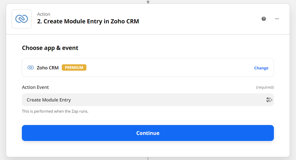 Connect Zapier with Zoho CRM